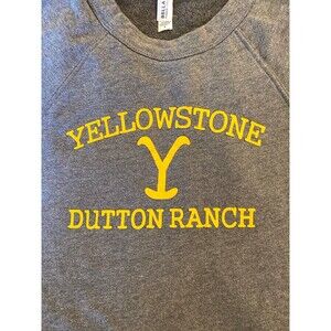 Yellowstone John Dutton Ranch Sweatshirt Pullover Grey Size Small Rip Beth Casey